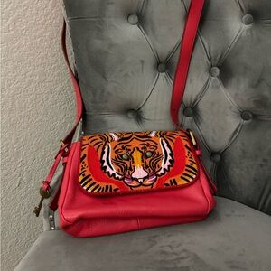 Fossil lunar new year tiger purse